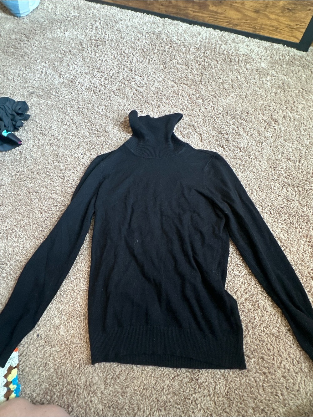 Andrew Marc Black Turtleneck Sweater